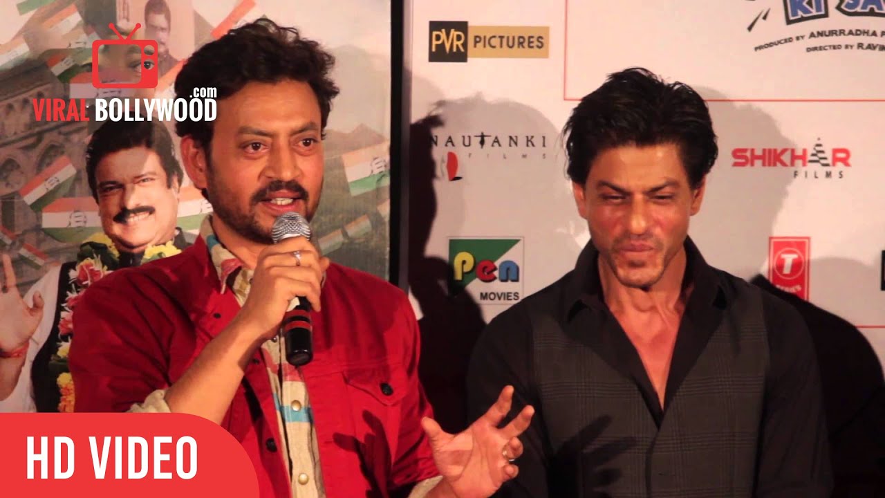 Question Answer Session With Shahrukh Khan, Irfan Khan & Anupam Kher