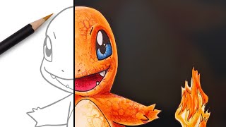 How to Color Charmander - Basic and Advanced | Pokémon Coloring Pages
