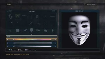 Armored Core Verdict Day Emblem Tutorial: Guy Fawkes Mask / Anonymous Mask
