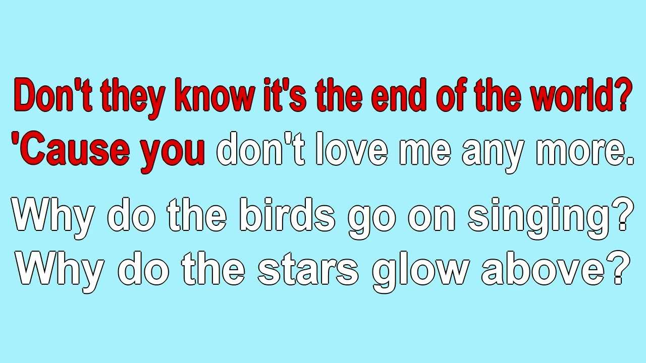 The End Of The World by Skeeter Davis 1963