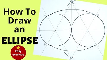 How to draw Ellipse with Compass | Easy Geometry