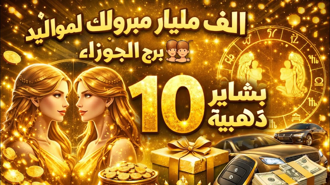 مواليد برج الجوزاء 😇 تاريخ القراءة ❤️ 16 🥰 يناير 😘 2026 