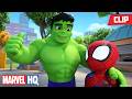 Hulk Can't Stop Dancing 🎶🕺🪩 | Spidey and His Amazing Friends | @MarvelHQ