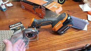 Ridgid Brushless Subcompact 3 inch  Multi material saw vs porcelain tile