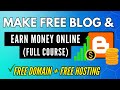 How to create free affiliate marketing website with blogger make money online