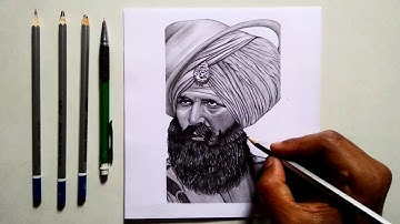 Kesari drawing | Akshaya Kumar | Step by step | tricks pencil sketch