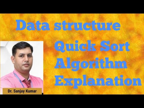 DSAL38: Quick sort Algorithm in Data Structure | sorting Algorithms ...