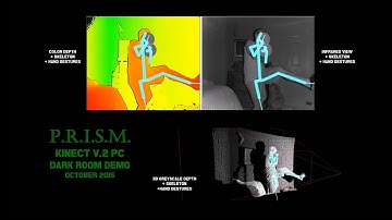 Microsoft Kinect v2 for Windows PC - Dark Room Demo w/ Evolution - PRISM Paranormal Miami