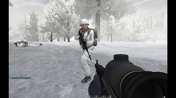 Russian paratroopers try to fight off German paratroopers-Project reality