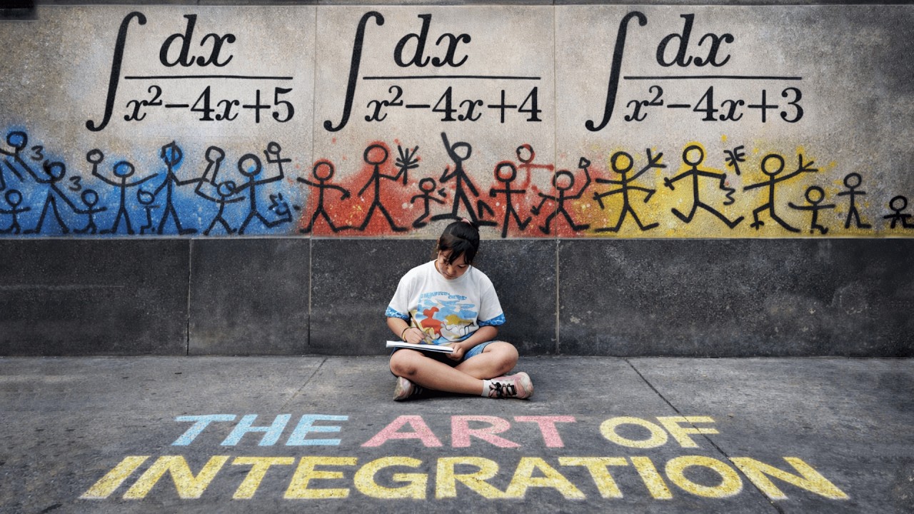 Three Nearly Identical Integrals. Three Totally Different Solutions.