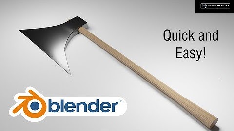Blender Axe tutorial in 4 minutes!