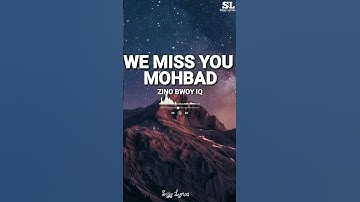 Thumbnail of Zino Bwoy IQ- We Miss You Mohbad(Short Lyrics Video)