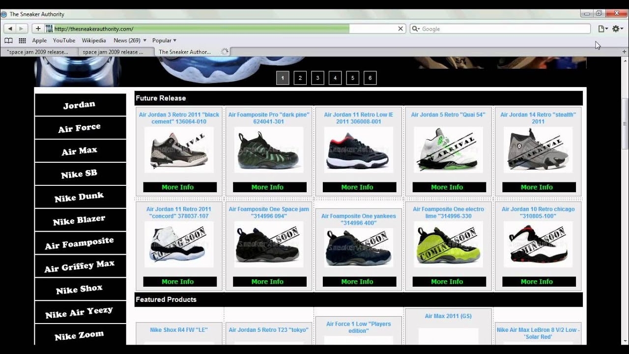 with sneaker website