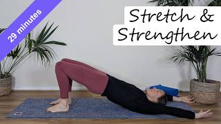 30 minute gentle stretch and strengthen | Pilates Live