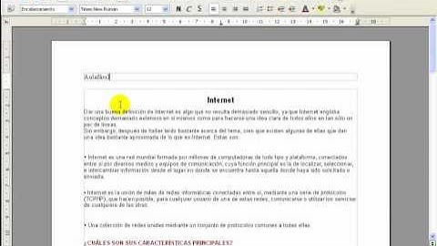 Encabezamiento/OpenOffice Write/AulaFacil.com