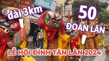 Gần 50 Đoàn Lân kéo dài hơn 3km diễu hành quanh chợ Biên Hòa tại Lễ Hội Kỳ Yên Đình Tân Lân 2024