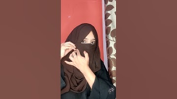 Eating freindly hijab with niqab tutorial #shorts #hijabtutorial #hijabinspiration #youtubeshorts