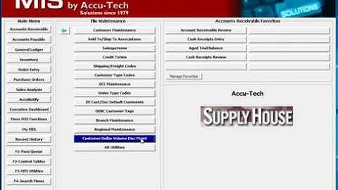 Tiered Customer Discounts - MIS Accu-Tech