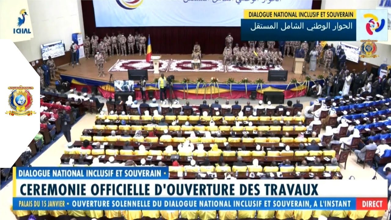🔴 EN DIRECT - CÉRÉMONIE DE LANCEMENT OFFICIEL DU DIALOGUE NATIONAL INCLUSIF ET SOUVERAIN À N'DJAMENA
