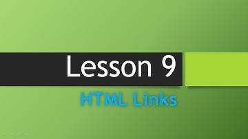 html links lesson 9