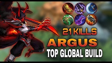 BRUTAL CRIT DAMAGE!!! ARGUS BEST BUILD 2022 | TOP GLOBAL ARGUS BUILD | MLBB | ZETSU