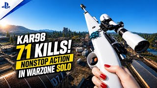 71 KILLS with the KAR98! Nonstop Action in Warzone Solo