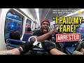 Passenger Thinks His Ticket Makes Him Immune to Police... Instant Regret