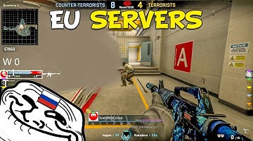Playing CSGO on Eu Servers...