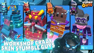 BEST 4 WORKSHOP MAP THEME SKIN ! - Stumble Guys