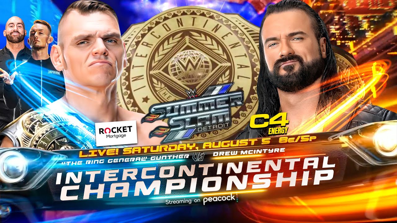 Gunther vs Drew McIntyre (Intercontinental Championship) WWE