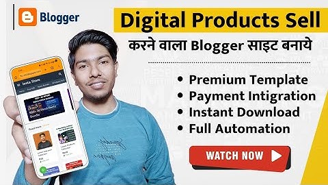 How To Make a FREE Digital Products Sell E-commerce Blogger Website 2024
