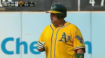 TEX@OAK: Butler doubles for 1,400th career base hit