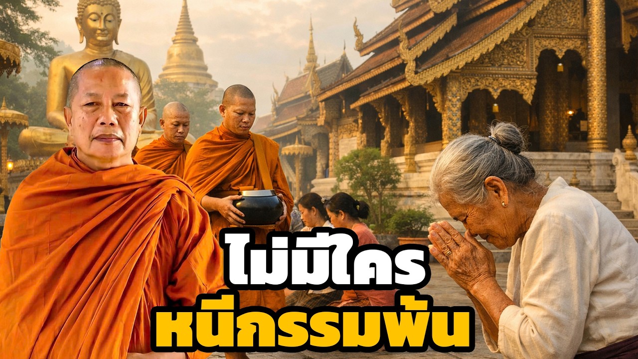 คนเราล้วนไปตามกรรม ธรรมะคลายทุกข์ พระมหาบุญช่วย ปัญญาวชิโร 1