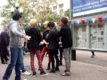 110906 SHINee in Russia - Waiting for the Bus