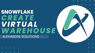Snowflake - Create Virtual Warehouse