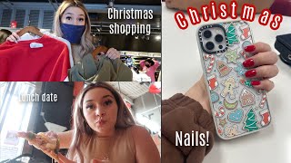 *LAST MINUTE* preparing for Christmas | nail salon, shopping, wrapping gifts | VLOGMAS DAY 22