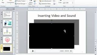PowerPoint 2010 Tutorial Inserting Videos Microsoft Training Lesson 12.1