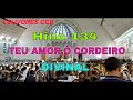 ENSAIO BONFIM CABREÚVA HINO 134 TEU AMOR,Ó CORDEIRO DIVINAL