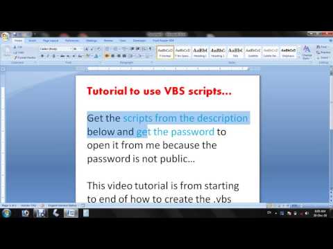 Tutorial to use VBS Scripts for making prank softwares!!!| How to make virus|