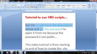Tutorial to use VBS Scripts for making prank softwares!!!| How to make virus|