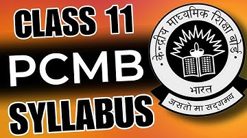 Class 11 CBSE 2024-25🔥 Syllabus Science (Physics/Chemistry/Biology/Maths)