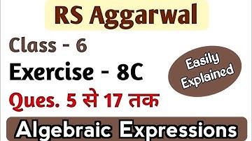 RS Aggarwal Class 6 Exercise 8C Solutions Question 5 6 7 8 9 10 11 12 13 14 15 16 and 17