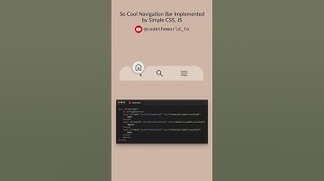 So cool navigation bar 🥶#css #html #navbar