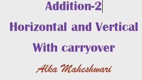 Grade 2 maths addition without carryover video session-2 for kids
