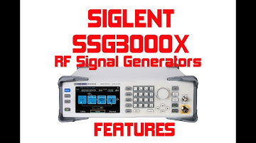 SIGLENT SSG3000X RF Signal Generators from Saelig - Features