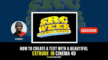how to create a Text with a beautiful Extrude in cinema 4d with octane render