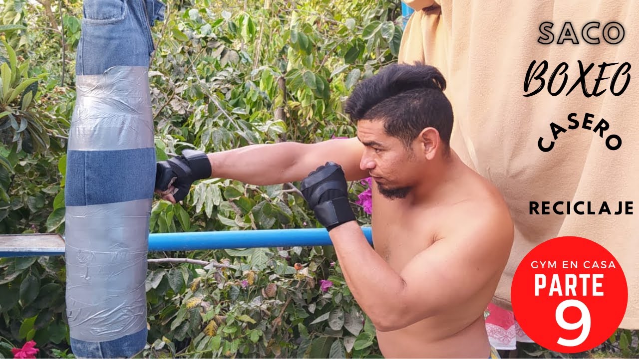 tomar el pelo helado Ahuyentar COMO HACER UN SACO DE BOXEO CASERO | MATERIAL RECICLABLE | HOW TO MAKE A  PUNCHING BAG AT HOME - YouTube