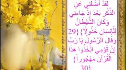 تلاوة خاشعة مبكية ادريس ابكر ما تيسر من سورة الفرقان