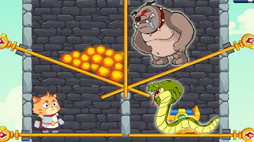 Rescue Cat game how to loot - Pull the pin game -  gameplay All level 196-205