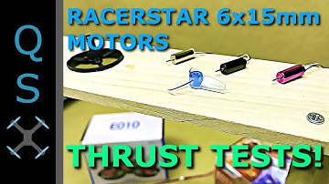 Racerstar 615mm Motor Thrust Tests - E010 Inductrix Tiny Whoop Motor Upgrade Thrust Comparisons